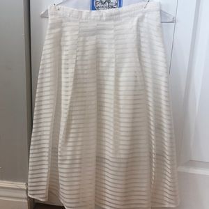 White Midi Skirt (Anthropologie)